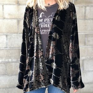 Chasor Velvet Kimono Jacket